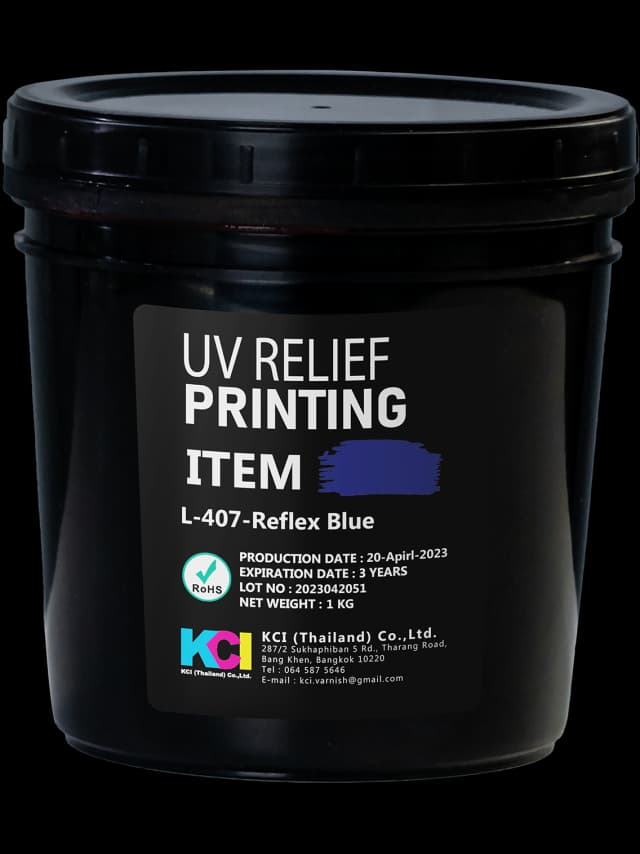UV RELIEF PRINTING REFLEX BLUE