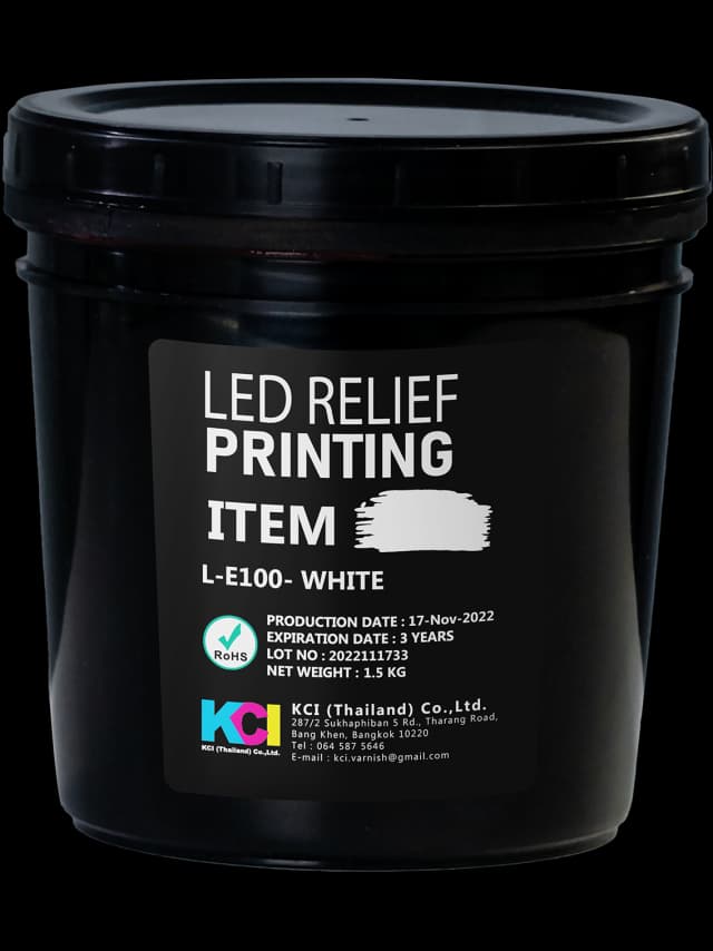 LED RELIEF PRINTING WHITE